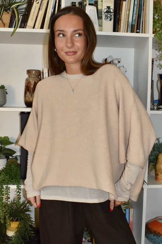 Conrad Layer Knit Oat - 